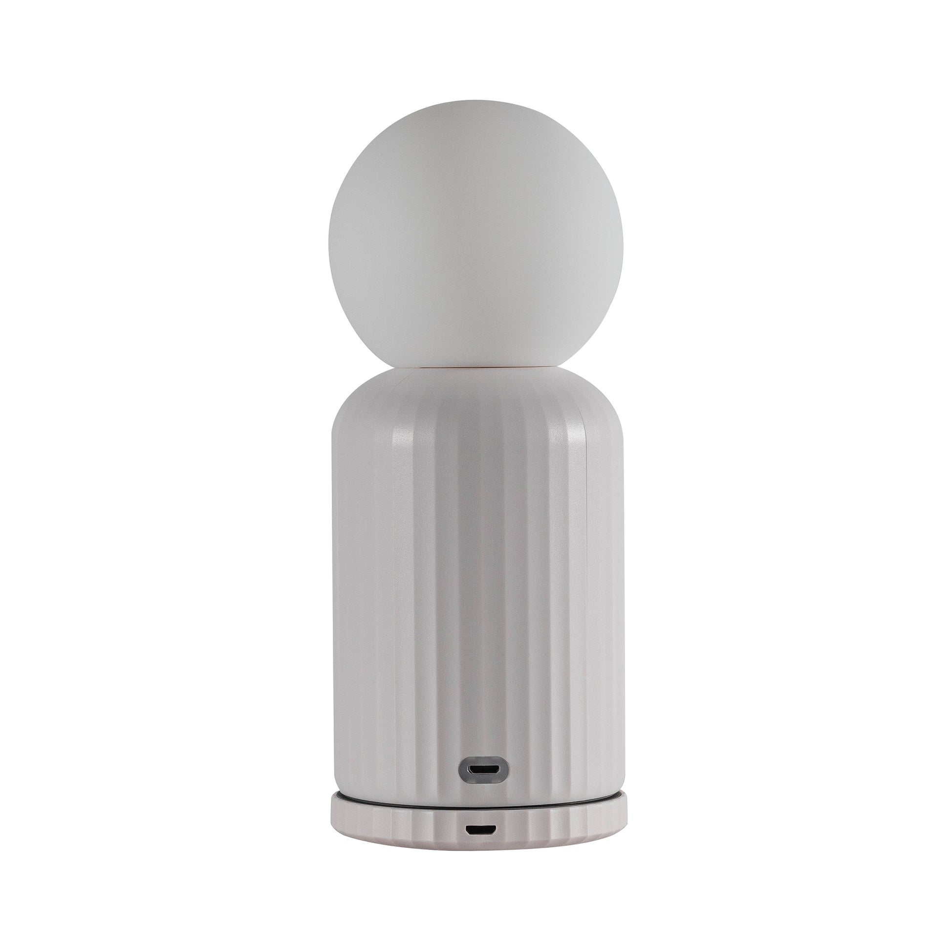Original Lamp Wit│Lund London│Oplaadbare Tafellamp│art. 7478│vooraanzicht met UAB-poort aan voorzijde