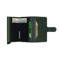 Secrid Miniwallet Original│art. M-GREEN│Pasjeshouder en Portemonnee│geopend met contant geld