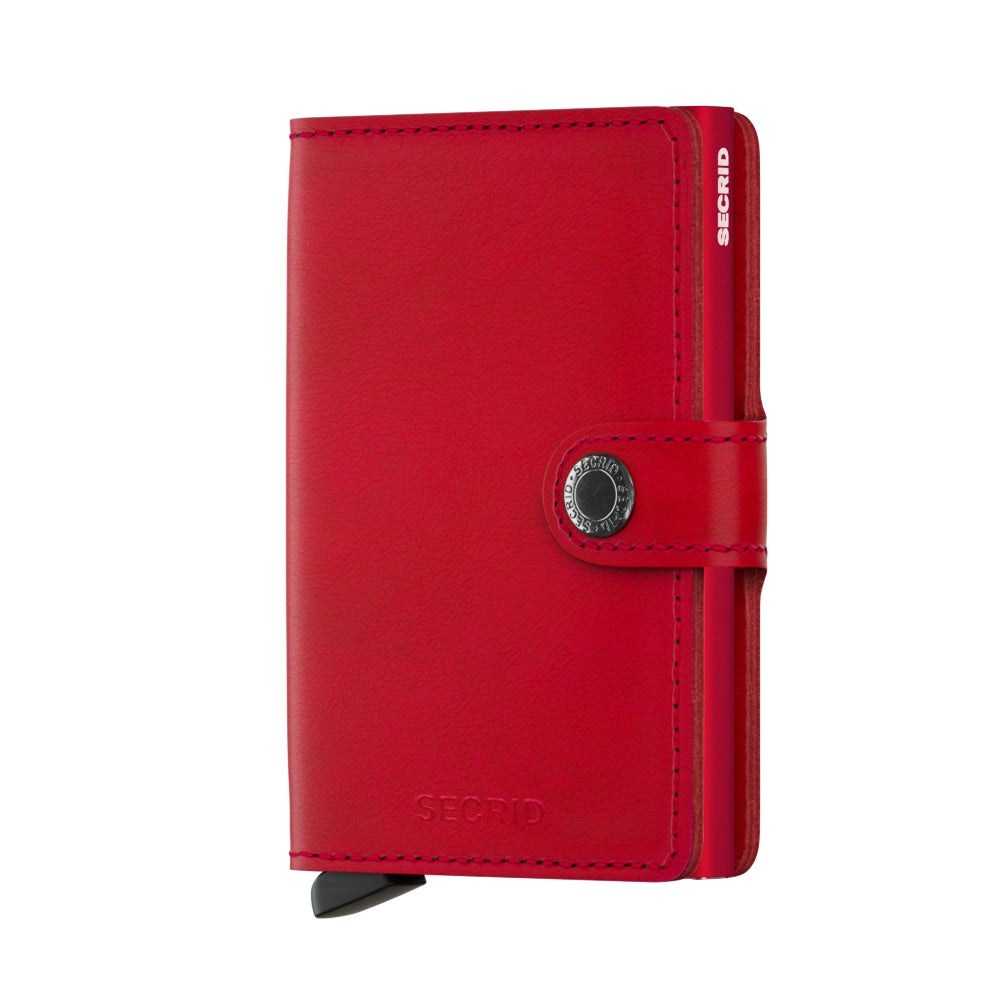 Secrid Miniwallet Original│Pasjeshouder│art. M-RED-RED│voorkant witte achtergrond