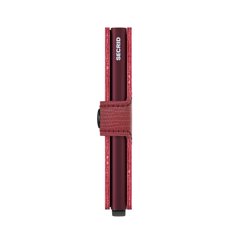 Secrid Miniwallet Rango Rood│Pasjeshouder en Portemonnee│art. MRA-RED-BORDEAUX│zijkant