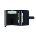 Secrid Miniwallet Rango│art. MRA-BLUE&TITANIUM│pasjeshouder│open met contant geld