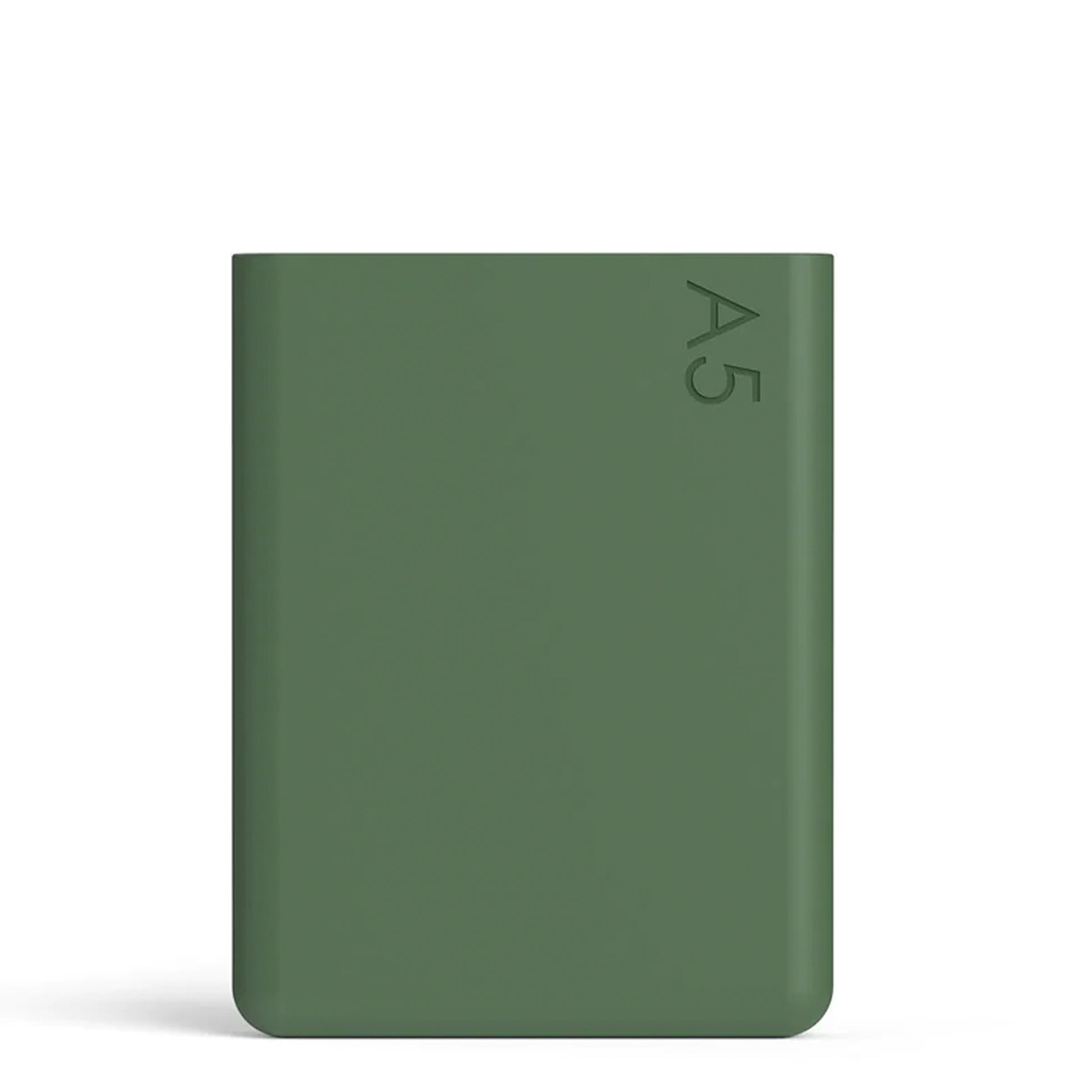 Memobottle Silicone Sleeve A5 Moss Green│Drinkfles│Foto voorkant zonder fles