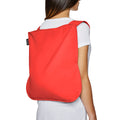 Notabag Original Rood│art. NB-O-RD5│Rugzak en Shopper│op rug gedragen