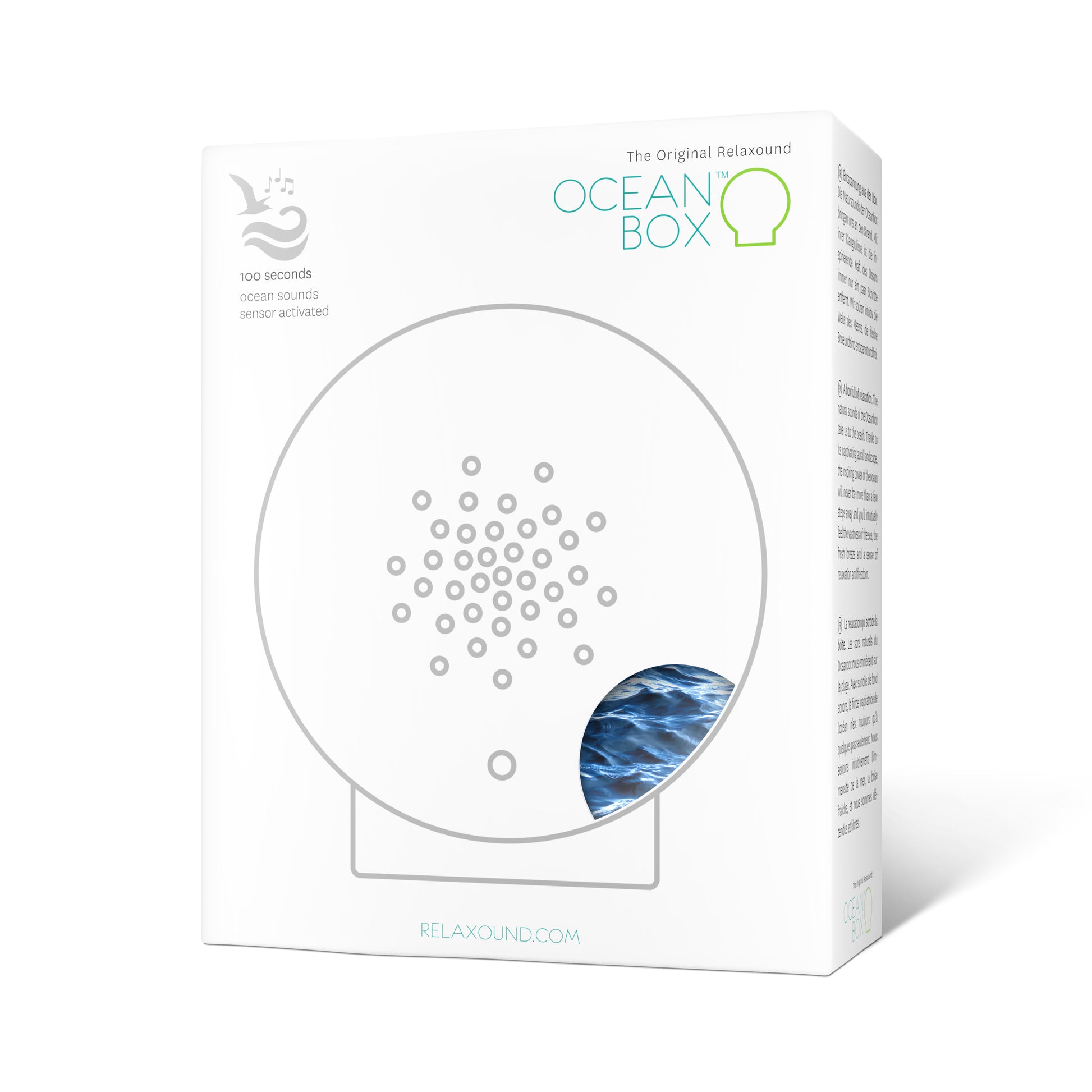 Oceanbox Wave Zeegeluiden│Relaxound│art. 11OBX0101001│verpakking