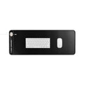 Orbitkey Desk Mat Slim Black│Bureau Organizer│art. WDS1-BLK-105│Bovenaanzicht met toetsenbord