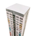 Paperscraper Plattenbau Berlin│Memoblok│detail bovenkant