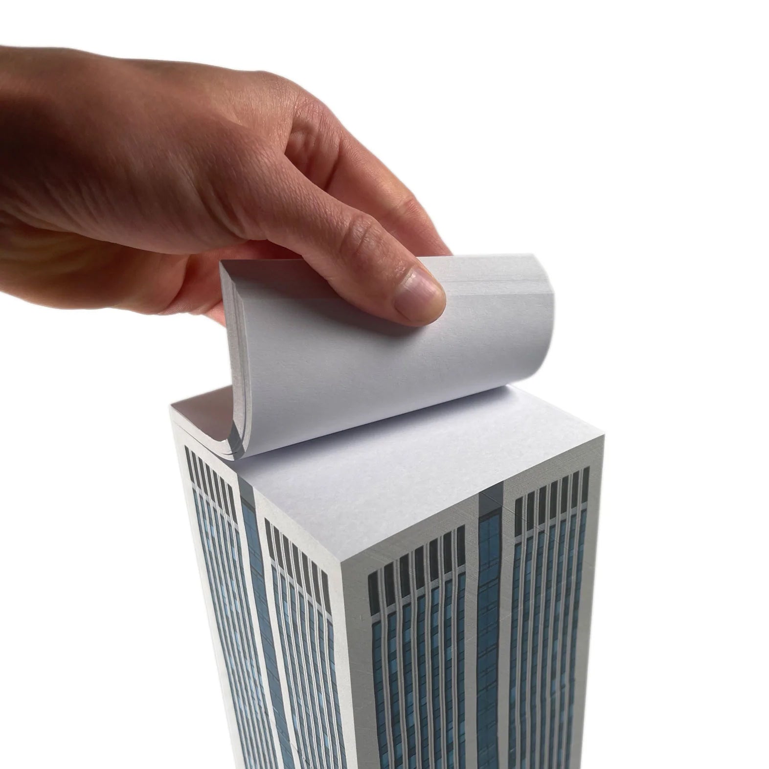 Memoblok Paperscraper Skyscraper Downtown│Notitieblok│detail met hand