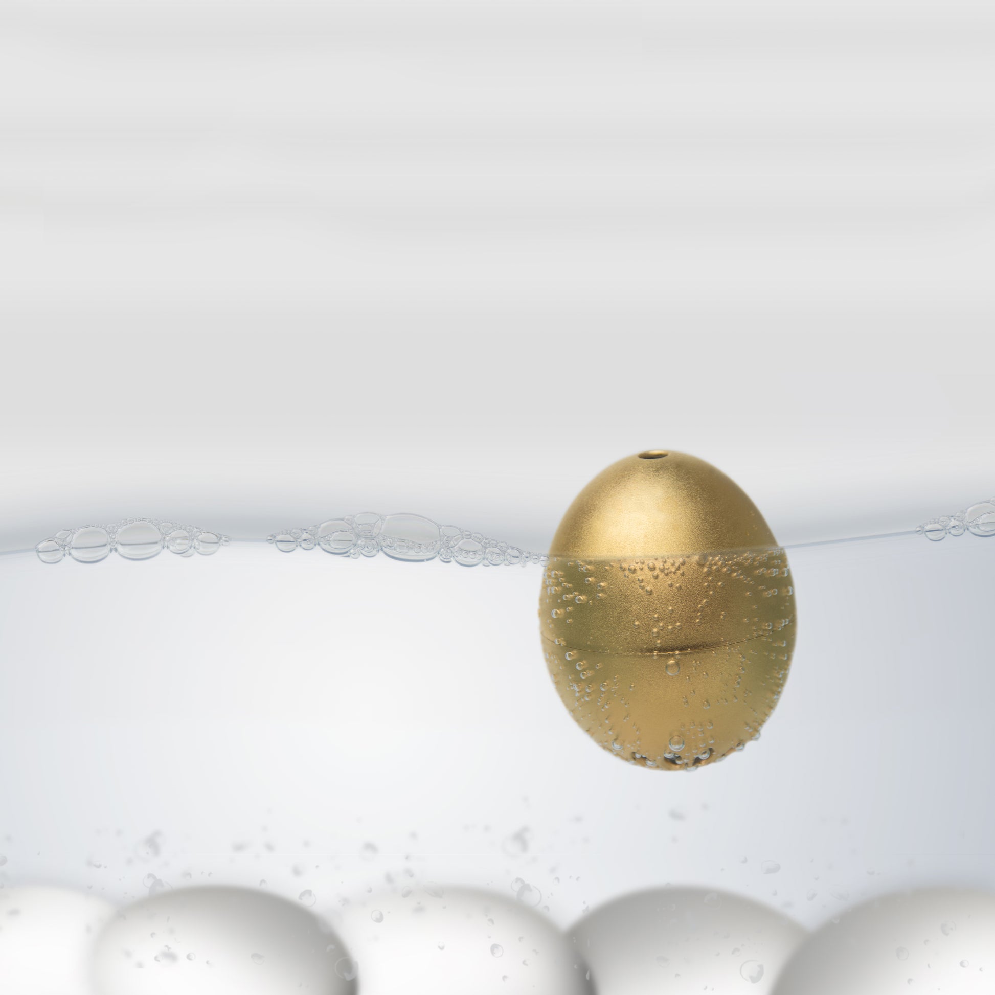 Piepei Gold Brainstream│Eierwekker met muziek│art. A000045│piepei drijvend in water