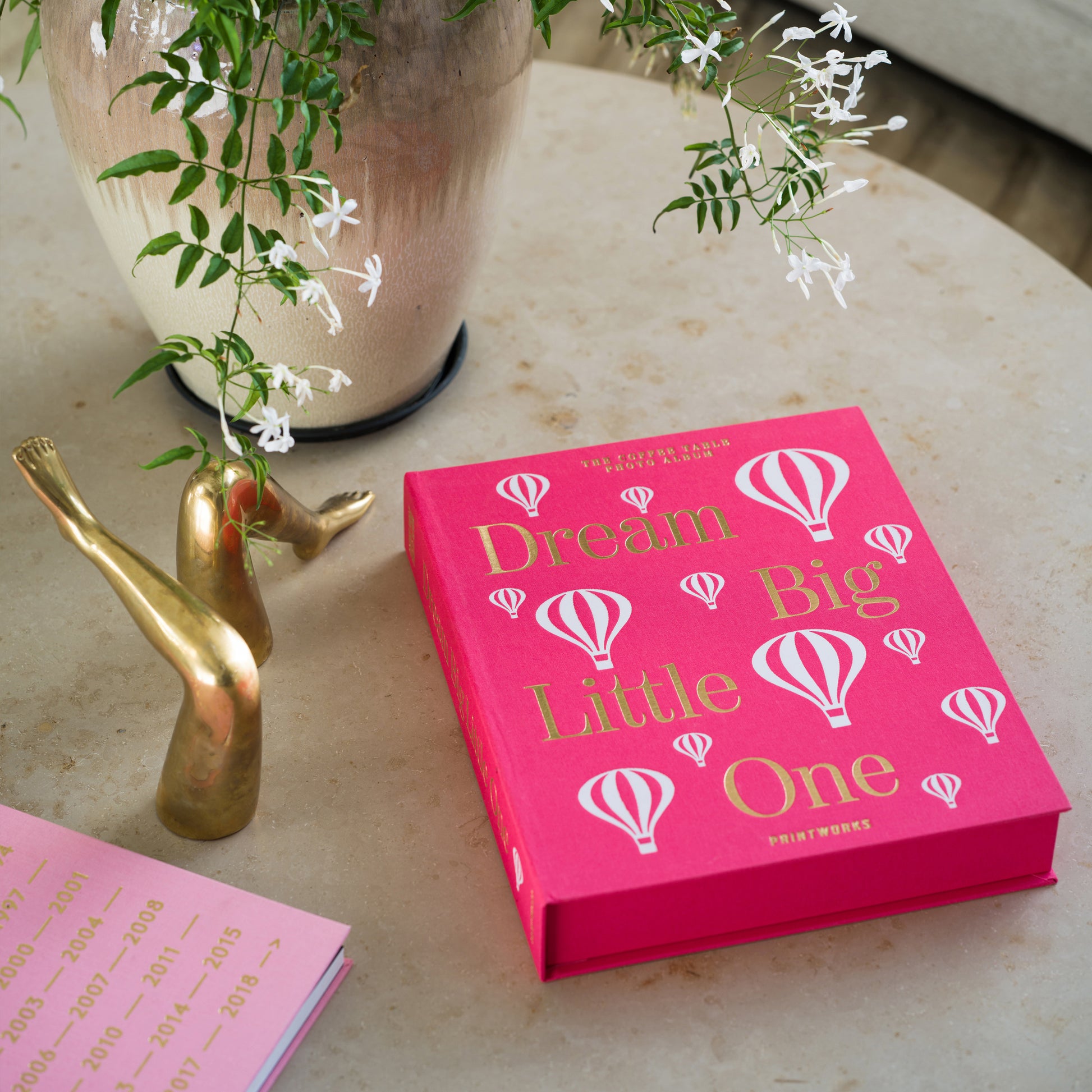Fotoalbum Baby Printworks Pink│dream Big Little One│art. PW00608│op ronde salontafel