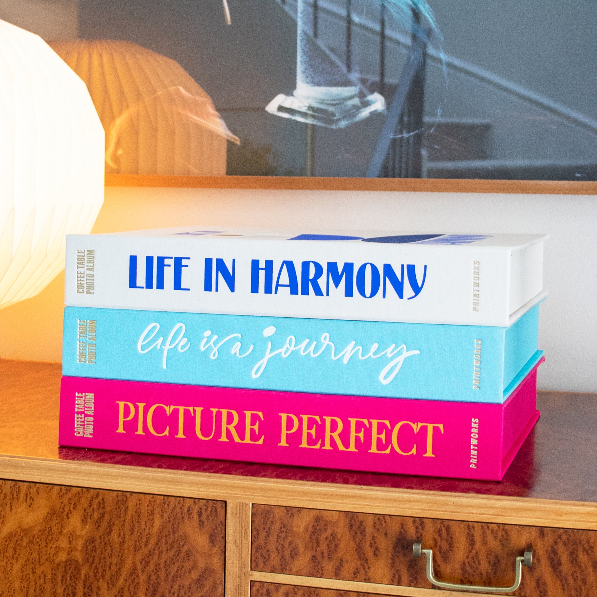 Fotoalbum Picture Perfect│Printworks│Photo Album│art. PW00554│ diverse albums op stapel