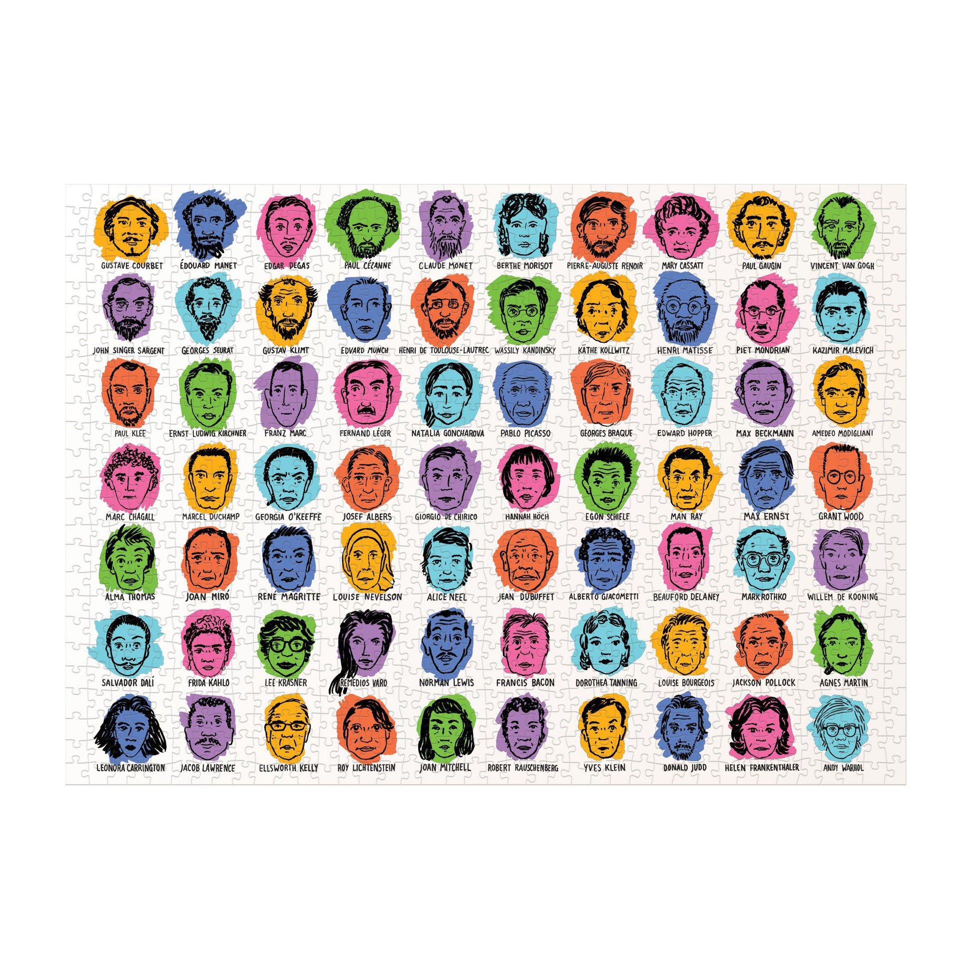 Puzzel Modern Artists│The Unemployed Philosophers Guild 100 stukjes│art. #5663│afbeelding puzzel met witte rand
