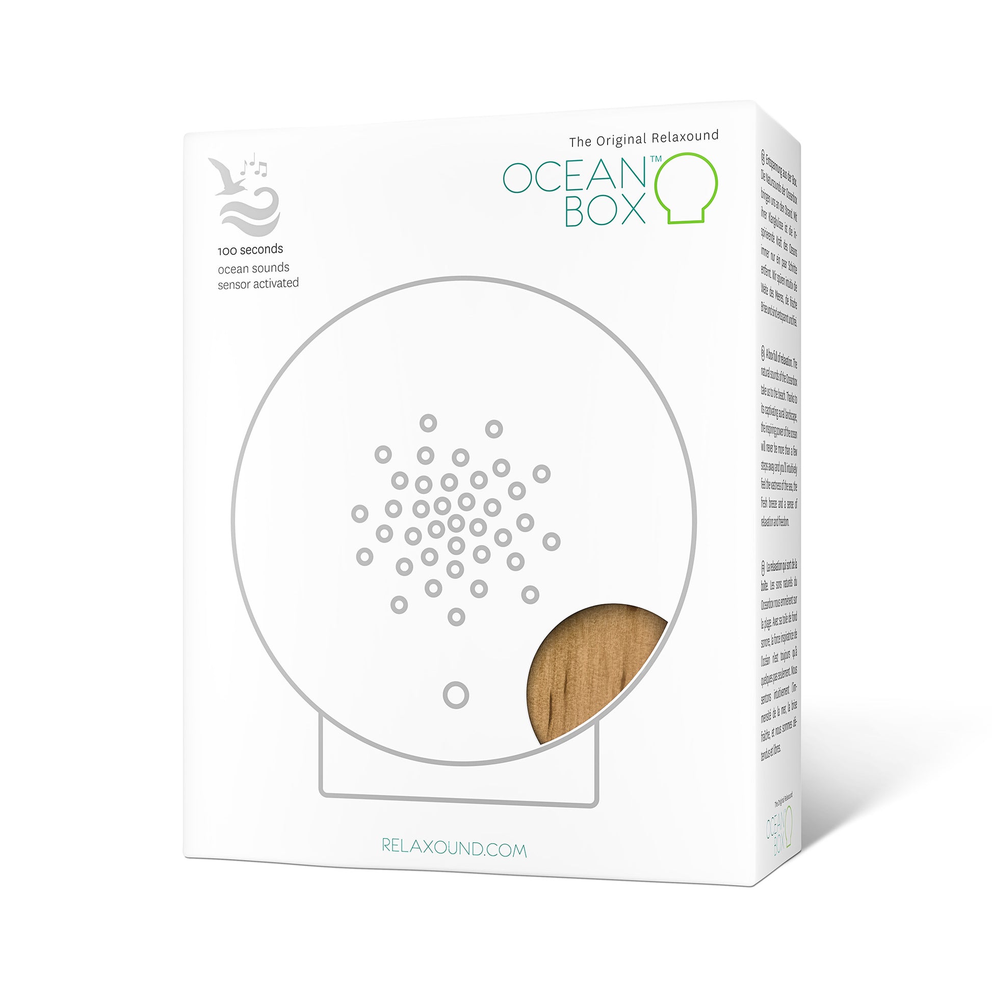 Oceanbox Alder Zeegeluiden│Relaxound│art. 11OBX0201002│verpakking