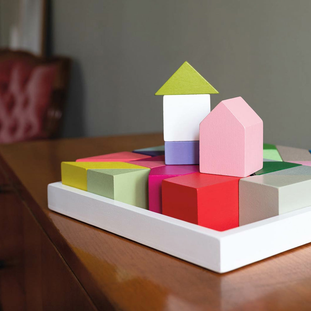 Thirty Houten Puzzel│Remember│art. BR2│op houten dressoir in doos zonder deksel
