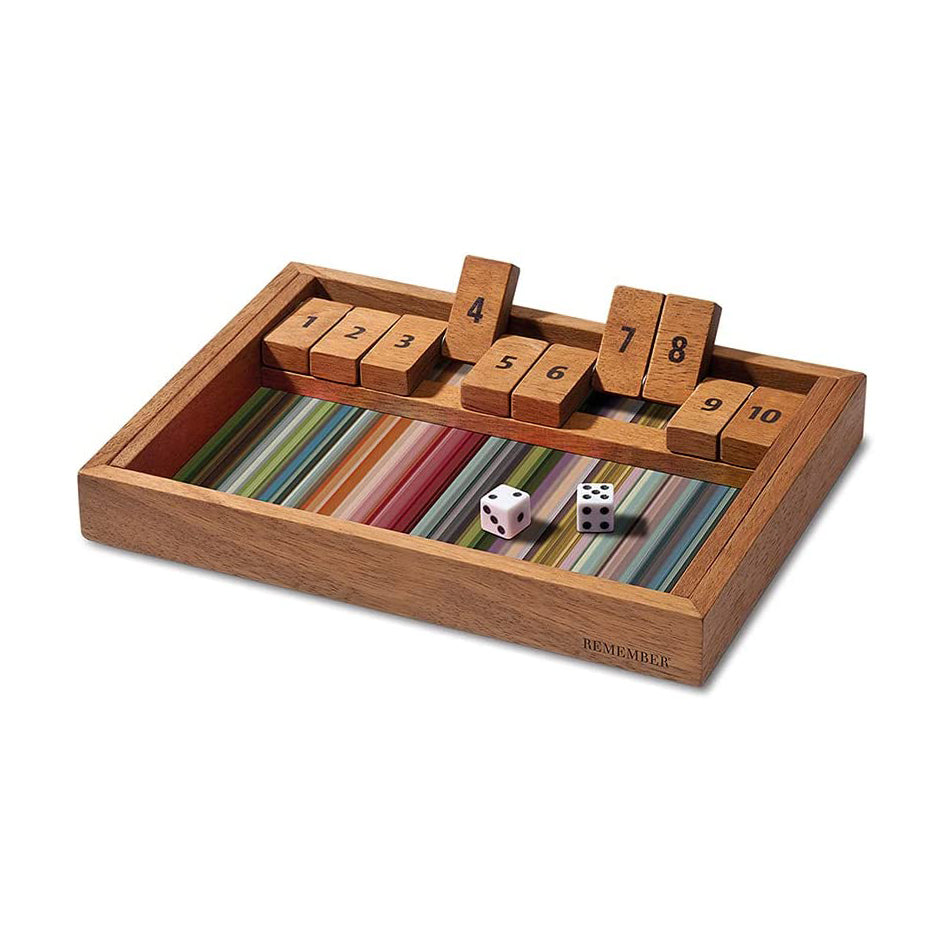Shut the Box 6 spelers 10 cijfers 29x29cm Shut the Box 6 spelers 10 cijfers 29x29cm