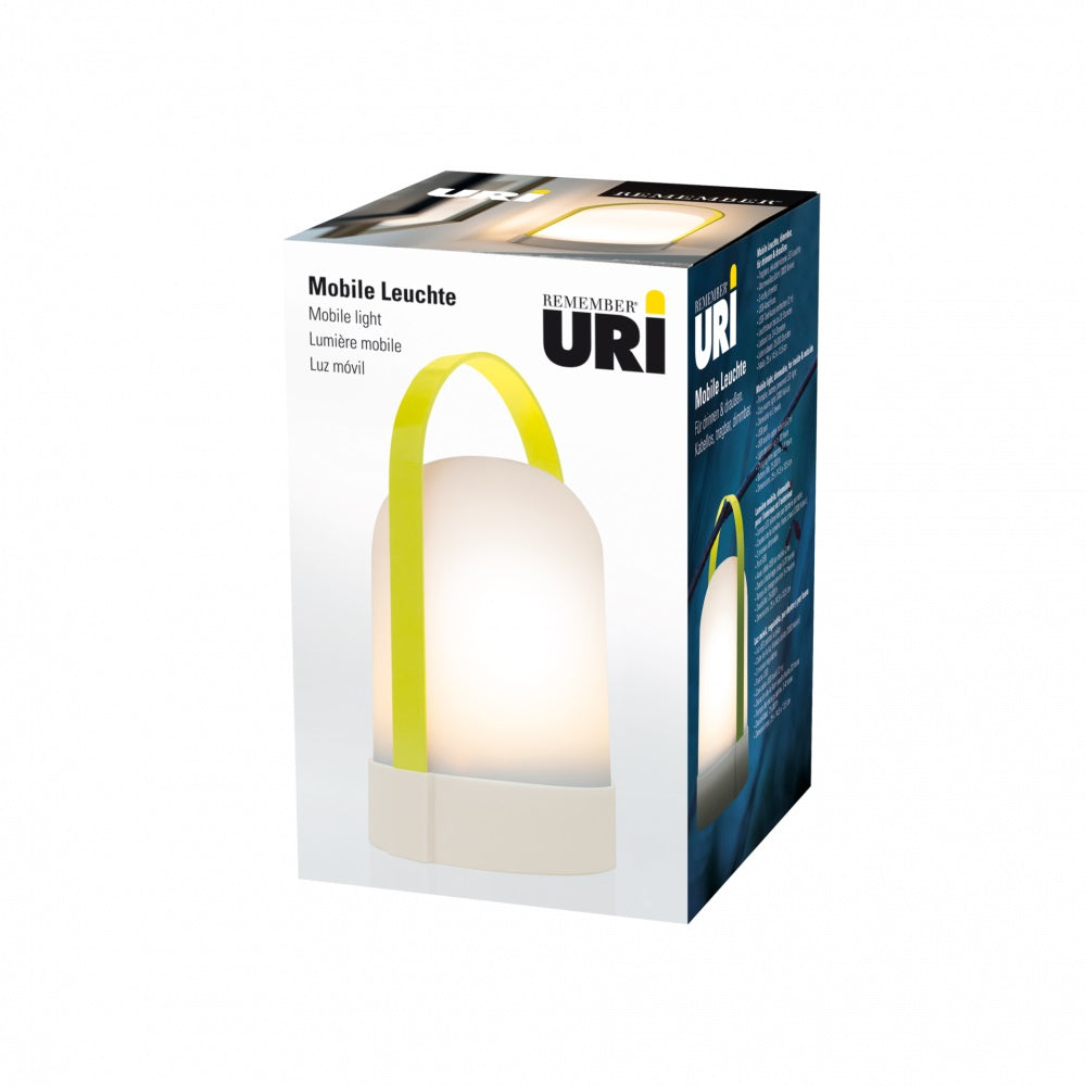 Uri Tafellamp Oplaadbaar│Celine geel-grijs│Buitenverlichting│verpakking