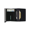 Secrid Slimwallet Original│art. SO-BLACK│Pasjeshouder│open met contant geld