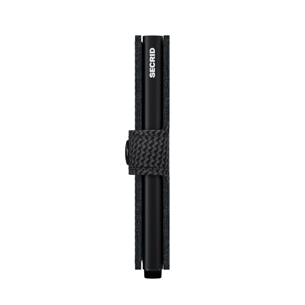 Secrid Miniwallet Carbon│Pasjeshouder│art. MCa-BLACK│zijkant
