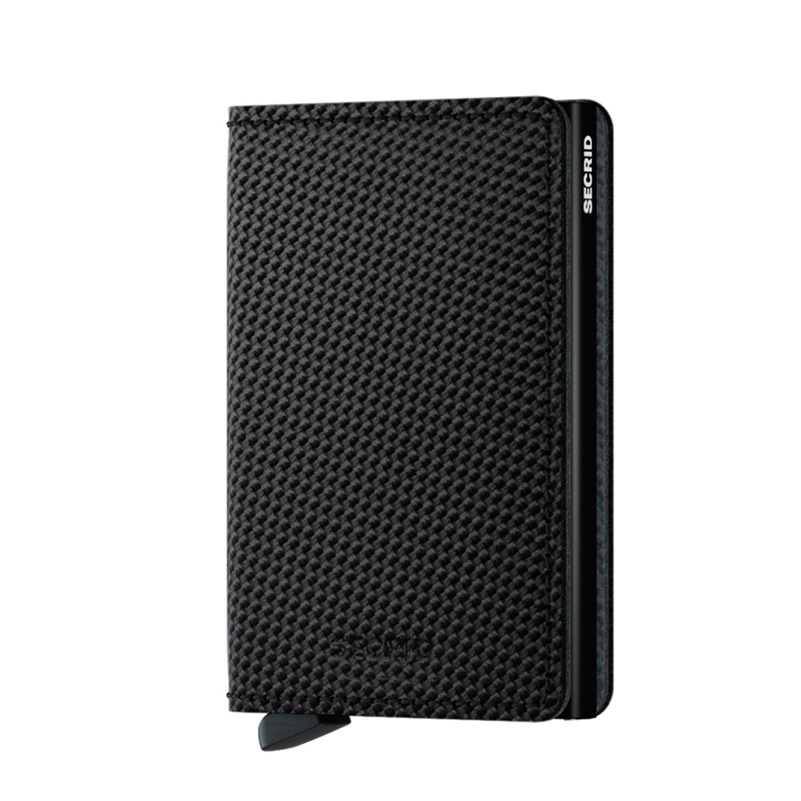 Secrid Slimwallet Carbon│art. SCA-BLACK│Pasjeshouder│voorkant met witte achtergrond