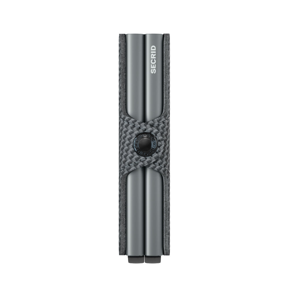 Secrid twinwallet Carbon│art. TCA-COOLGREY│Pasjeshouder en Portemonnee│zijkant