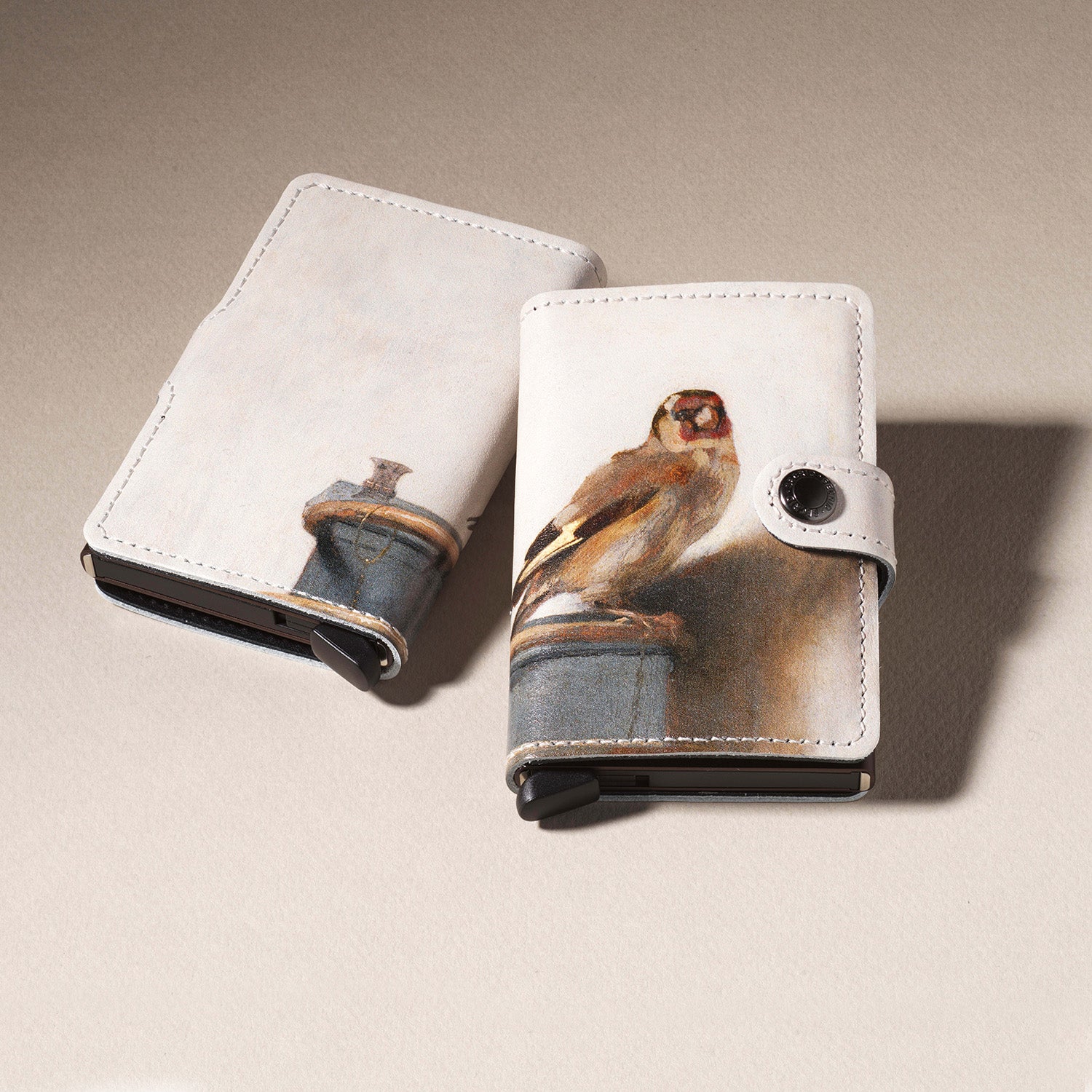 Secrid Miniwallet Art Collection het Puttertje│art. MAR-GOLDFINCH│pasjeshouder│voor- en achterkant
