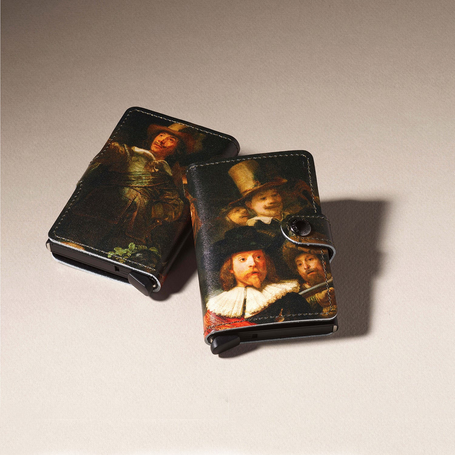 Secrid Miniwallet Art Collection Nachtwacht│Pasjeshouder │art. MAR-NIGHT WATCH│voor- en achterkant