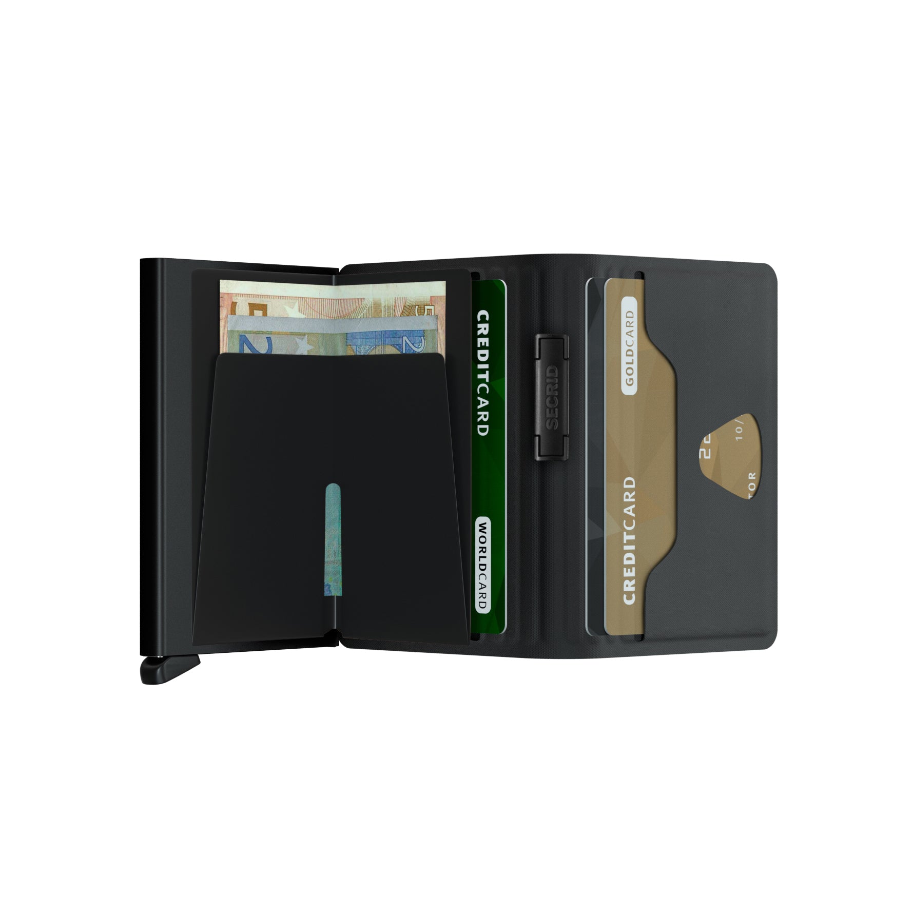 Secrid Bandwallet TPU│Pasjeshouder│art. BTP-BLACK│open met contant geld