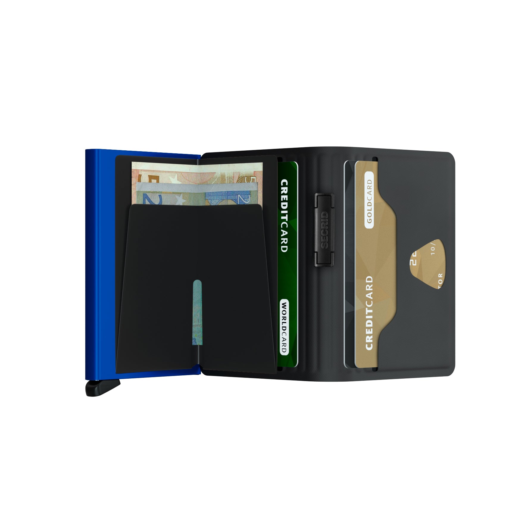 Secrid Bandwallet TPU│art. BTP-COBALT│Pasjeshouder│open met contant geld