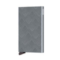 Secrid Cardprotector Laser│art. CLA-STRUCTURE TITANIUM│Pasjeshouder│voorkant met witte achtergrond