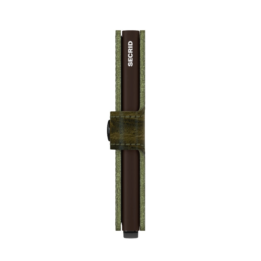 Secrid Miniwallet Dutch Martin│art.MDM-OLIVE│Pasjeshouder en Portemonnee│zijkant
