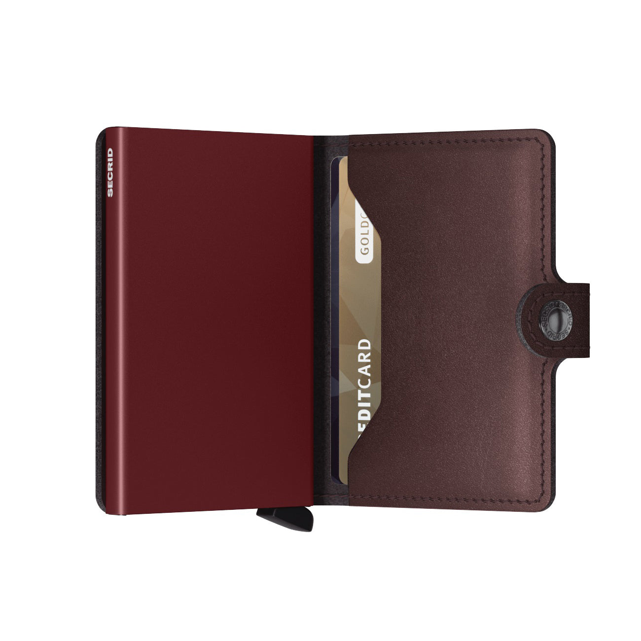 Secrid Miniwallet Metallic│art. MME-MORO│Pasjeshouder en Portemonnee│half open