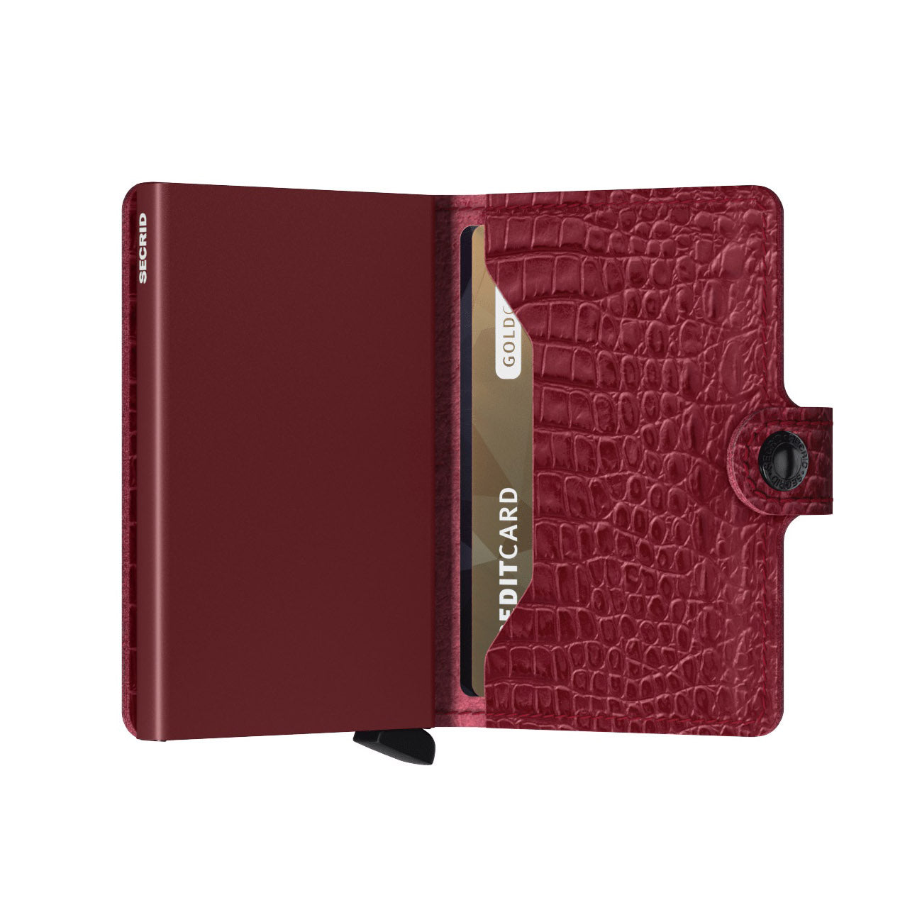 Secrid Miniwallet Nile│art. MN-RUBY│pasjeshouder en Portemonnee│half open