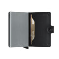 Secrid Miniwallet Rango Zwart│pasjeshouder en portemonnee│art. MRA-BLACK│half open