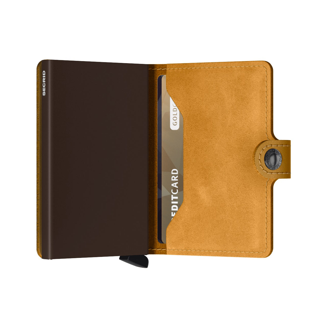 Secrid Miniwallet Vintage│Pasjeshouder│art. MV-OCHRE│half open