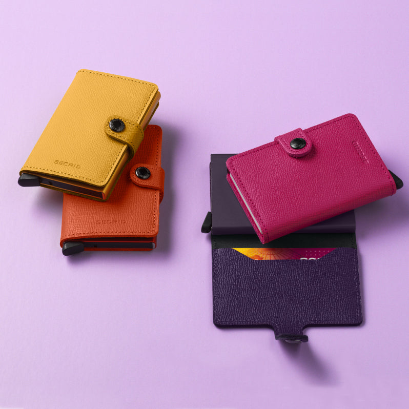 Secrid Miniwallet Crisple│Pasjeshouder│art. MC-OCHRE│groep diverse kleuren