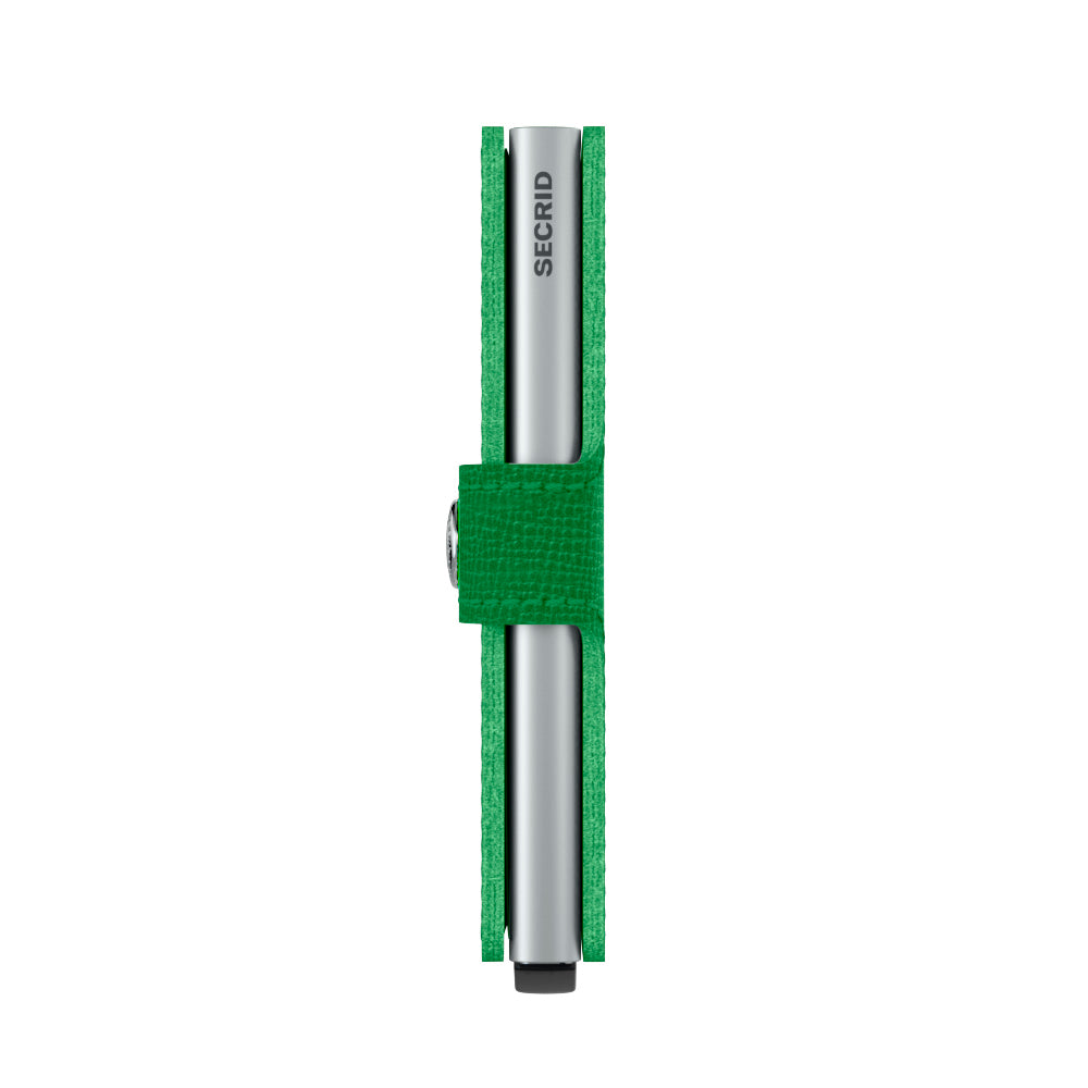 Secrid Miniwallet Crisple│art. MC-LIGHTGREEN│Pasjeshouder en Portemonnee│zijkant
