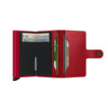 Secrid Miniwallet Crisple│Pasjeshouder │art. MC-Lipstick│geopend met contant geld en pasjes