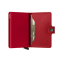 Secrid Miniwallet Crisple│Pasjeshouder │art. MC-Lipstick│half open
