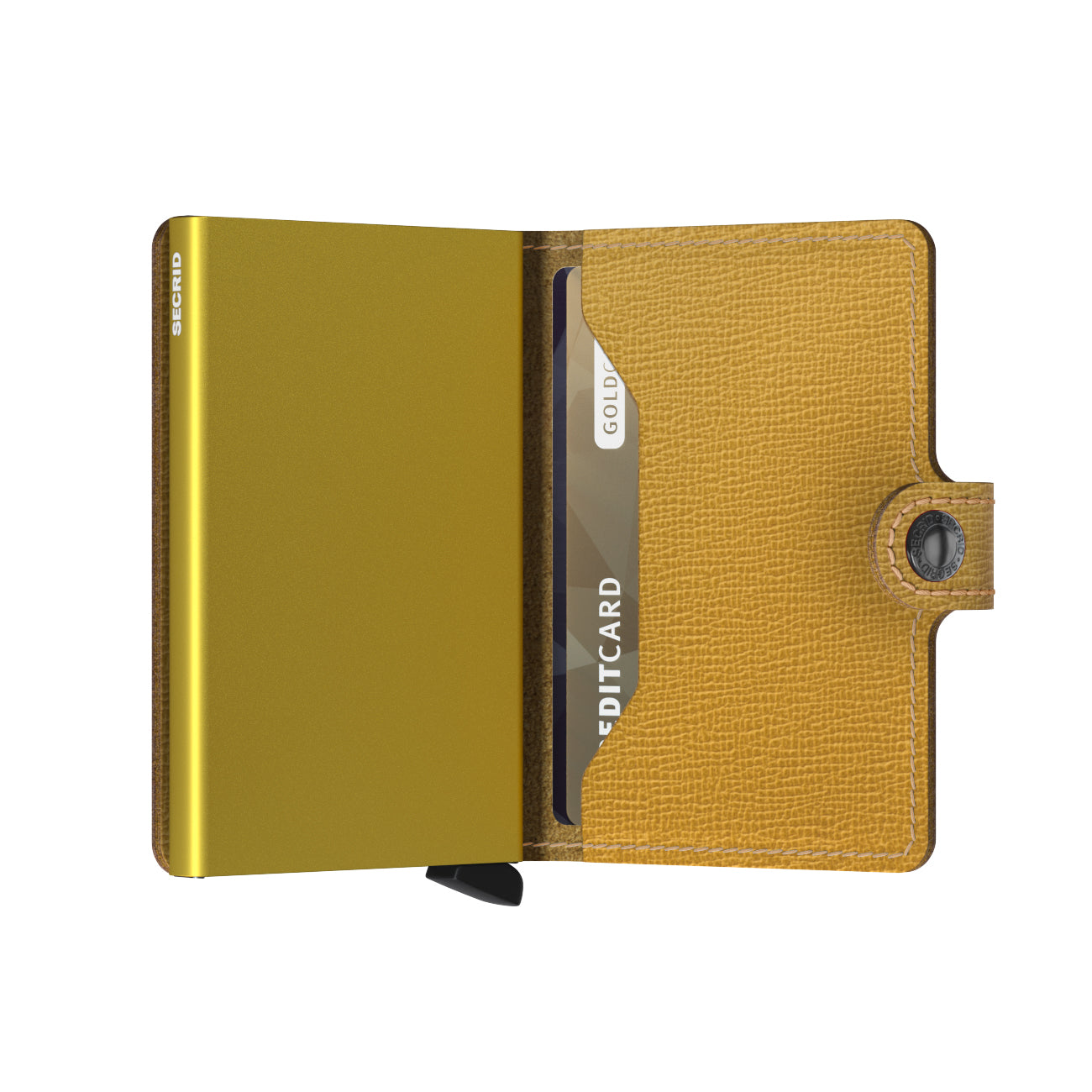Secrid Miniwallet Crisple│Pasjeshouder│art. MC-OCHRE│half open