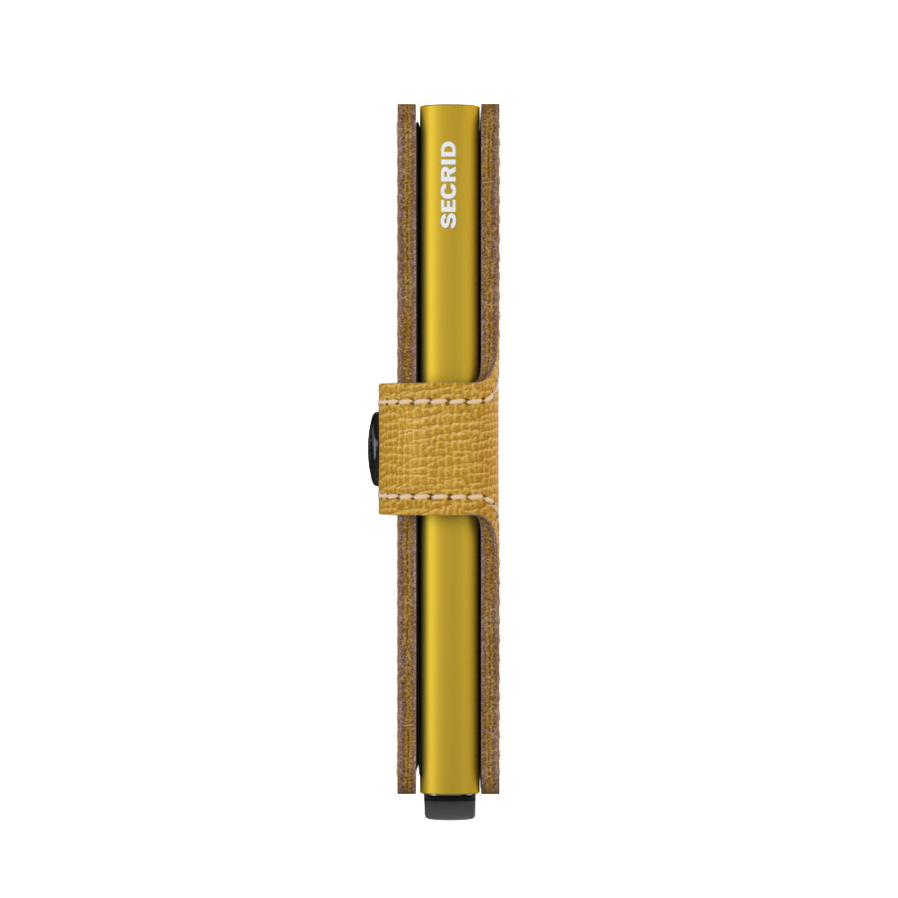 Secrid Miniwallet Crisple│Pasjeshouder│art. MC-OCHRE│zijkant