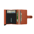 Secrid Miniwallet Crisple│Pasjeshouder│art. MC-PUMPKIN│geopend met contant geld