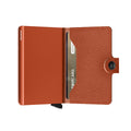 Secrid Miniwallet Crisple│Pasjeshouder│art. MC-PUMPKIN│half open