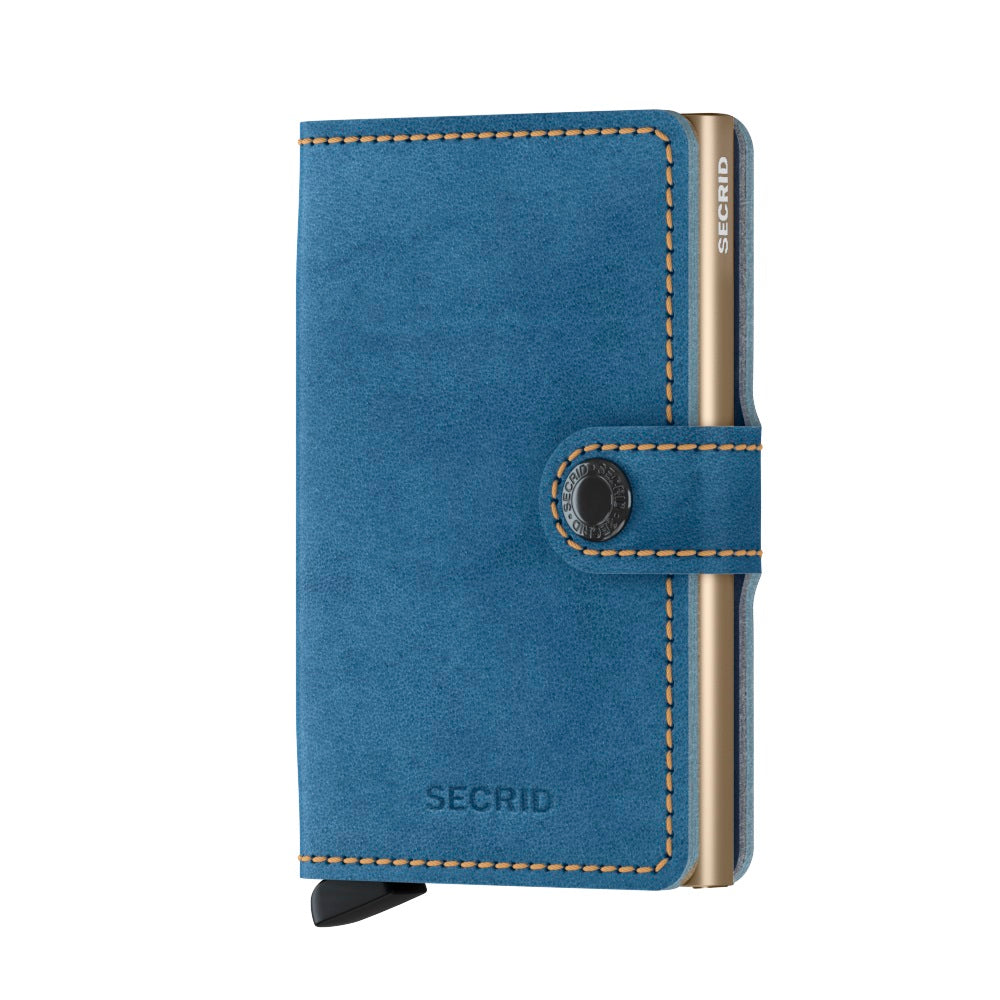 Secrid Miniwallet Indigo│art. MIN-3SAND│Pasjeshouder│voorkant met witte achtergrond