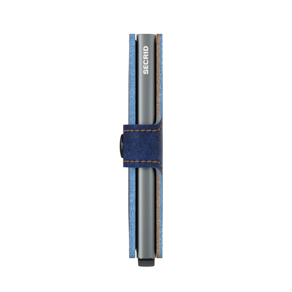 Secrid Miniwallet Indigo│art. MIN-5TITANIUM│Pasjeshouder en Portemonnee│zijkant