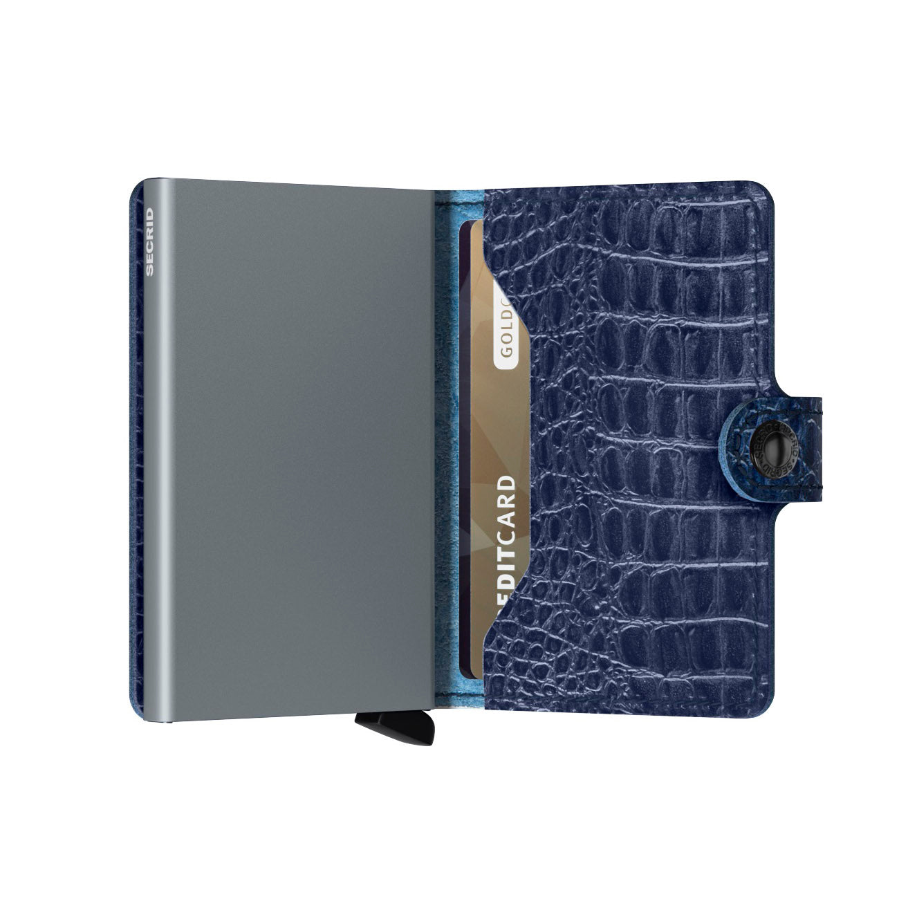 Secrid Miniwallet Nile│art. MN-BLUE│Pasjeshouder en Portemonnee│half open