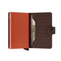 Secrid Miniwallet Optical│art. MOP-BROWN-ORANGE │Pasjeshouder en Portemonnee│half open