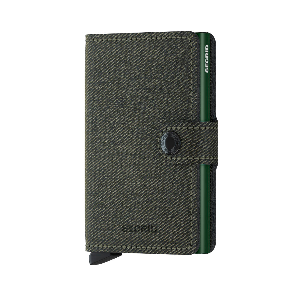 Secrid Miniwallet Twist│art. MTW-GREEN│Pasjeshouder│voorkant met witte achtergrond