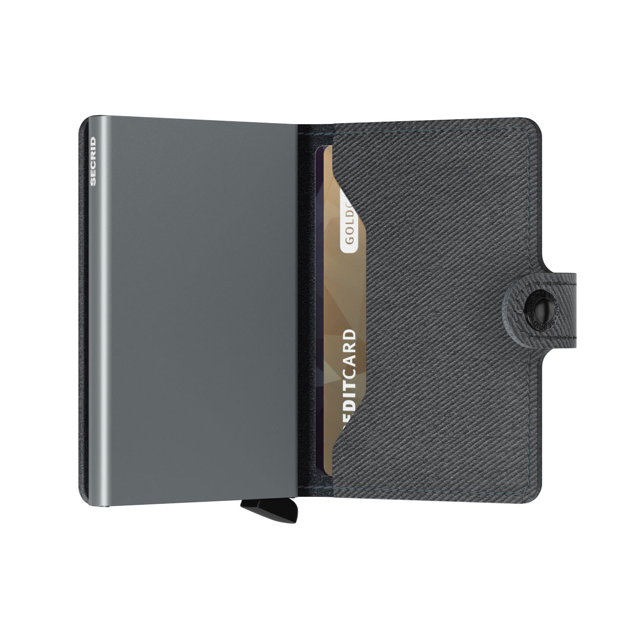 Secrid Miniwallet Twist│art. MTW-GREY│pasjeshouder en portemonnee│half open