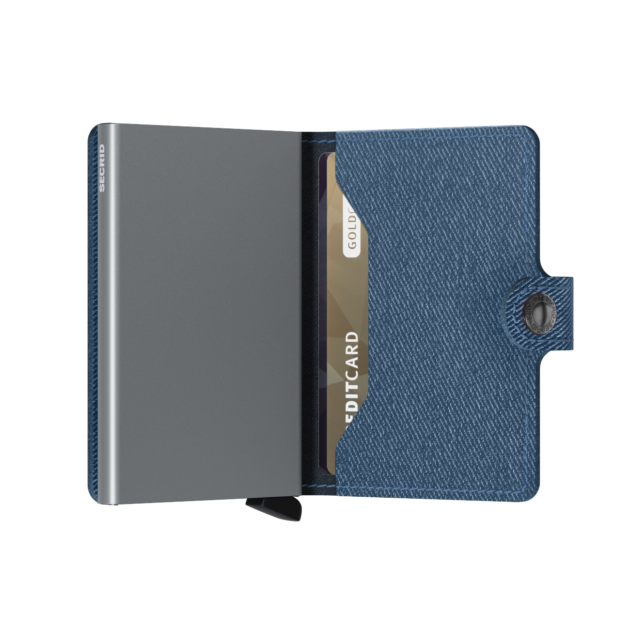 Secrid Miniwallet Twist│art. MTW-JEANS-BLUE││Pasjeshouder en Portemonnee│half open