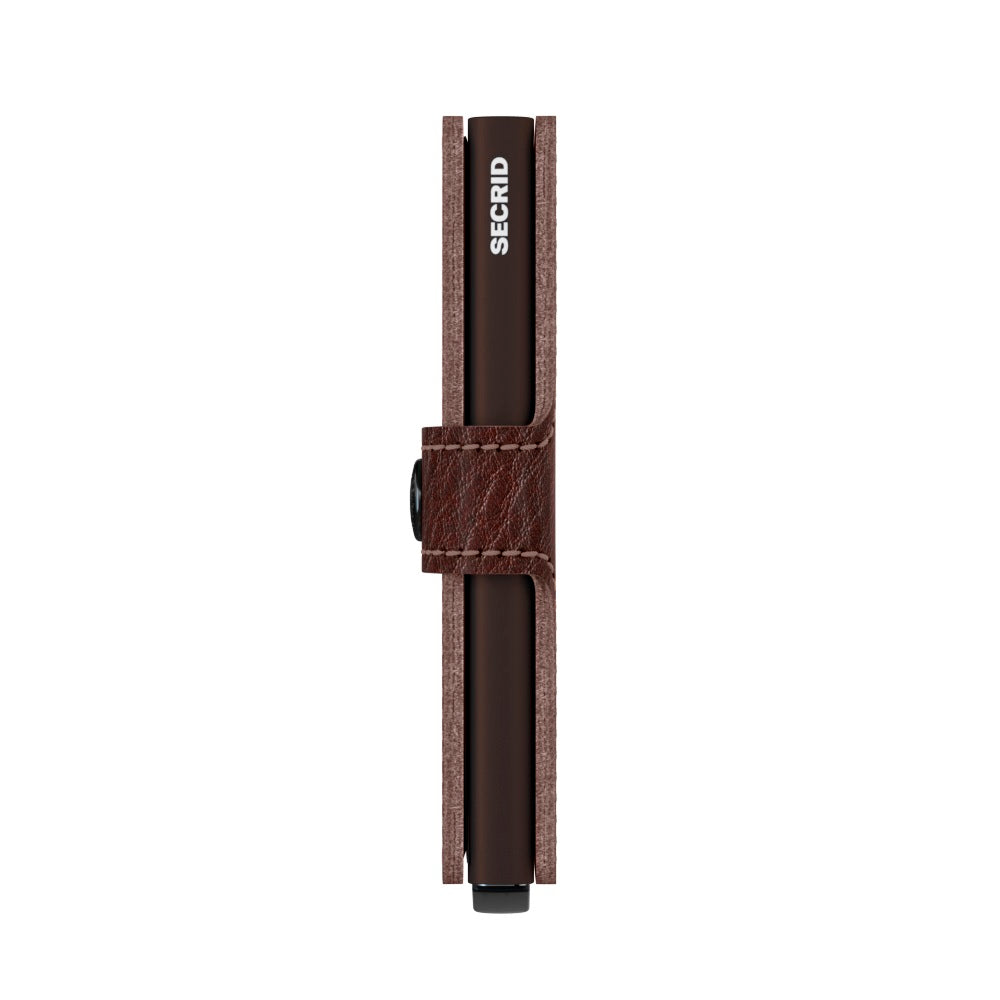 Secrid Miniwallet Veg│art. MVG-ESPRESSO-BROWN││pasjeshouder en portemonnee│zijkant