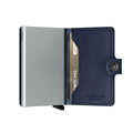 Secrid Miniwallet Veg│Pasjeshouder en Portemonnee│art. MVG-NAVY-SILVER│half open